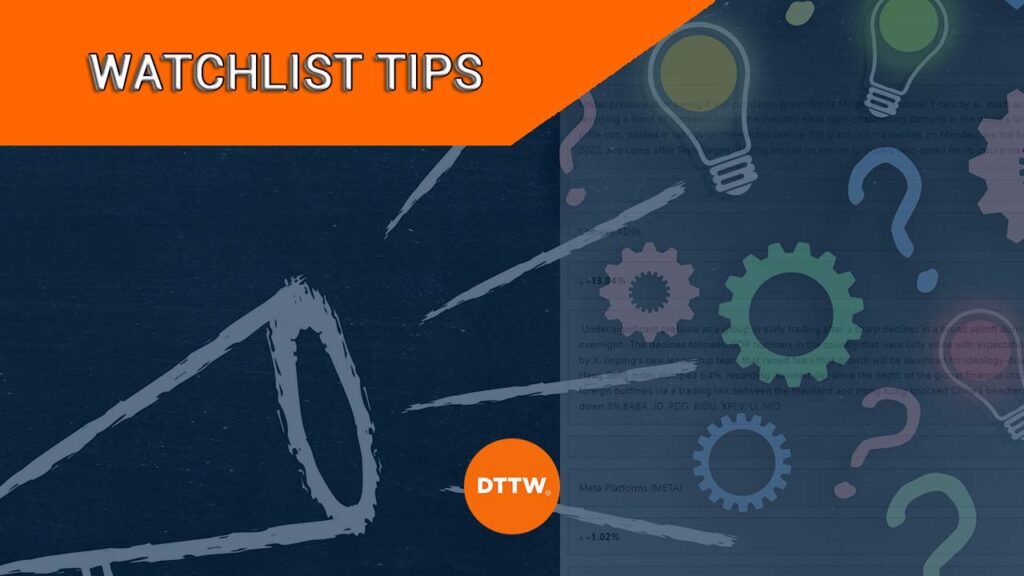 tips for trading watchlist